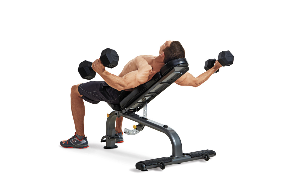 chest and triceps workout Incline dumbbell flye - pharmafoodhealth
