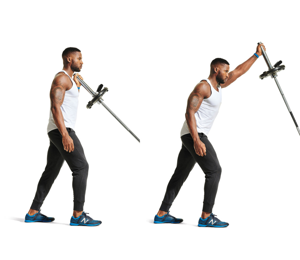 Chest and triceps workout Landmine press - pharmafoodhealth