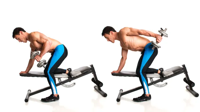 Dumbbell Triceps Kickback on Bench pharmafoodhealth